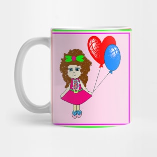 A menina com balões Mug